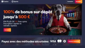 Capture d'&eacute;cran de l'&eacute;tape 1 de l'inscription sur PuppyBet