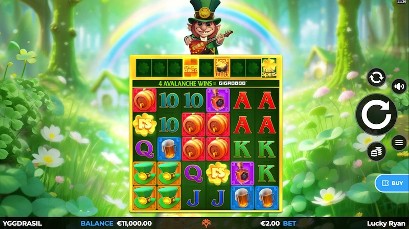 Capture d'écran de l'interface de Lucky Ryan Gigablox