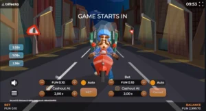 Interface du mini jeu hubert hits