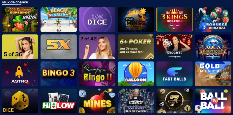 les autres jeux de frostybet