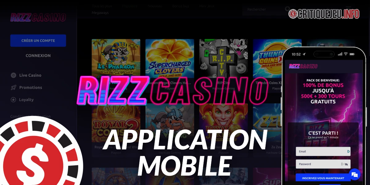 Rizz Casino Application (APK Android / iOS) : où la télécharger ?