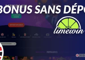 Limewin Bonus Sans Dépôt : 15 tours gratuits