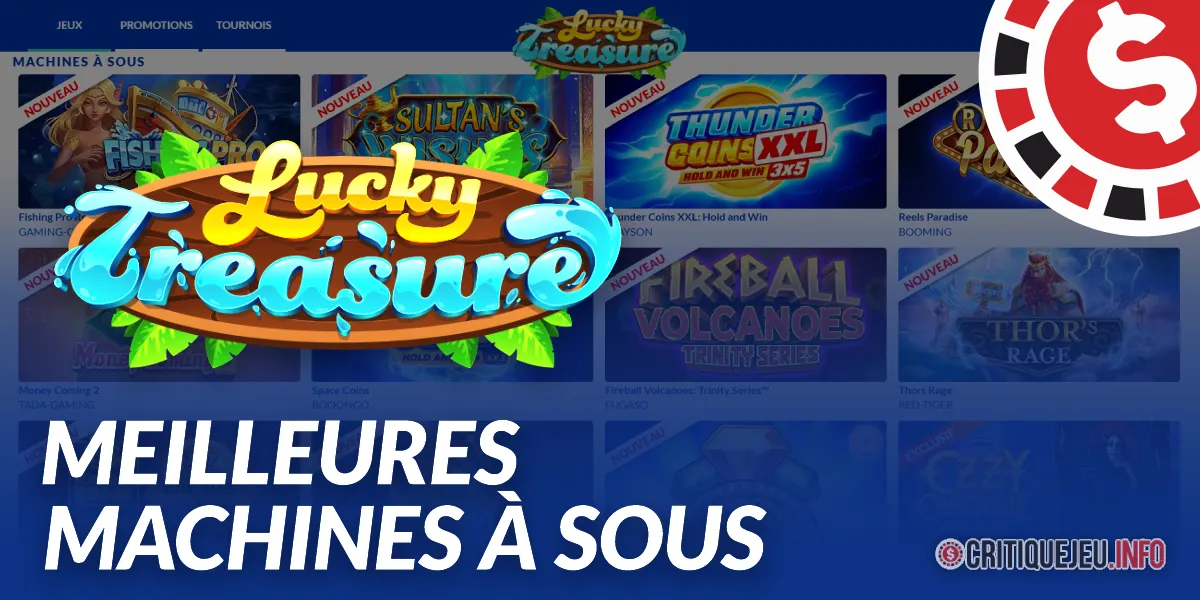 Les meilleures machines à sous Lucky Treasure en 2026