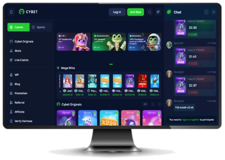 capture decran interface ordinateur cybet casino
