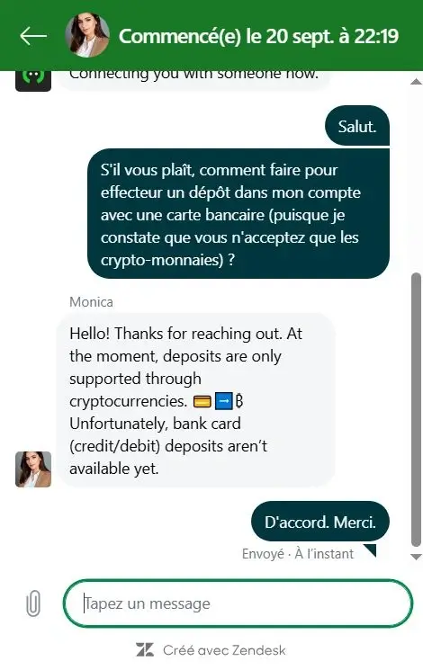 capture decran service client cybet casino