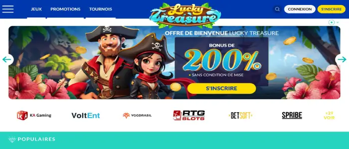 Lucky treasure slot