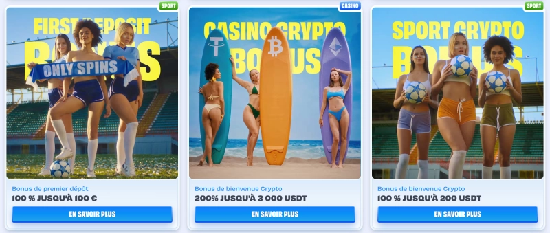 autres promotions onlyspins