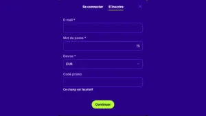 capture decran inscription etape 2 upspinz