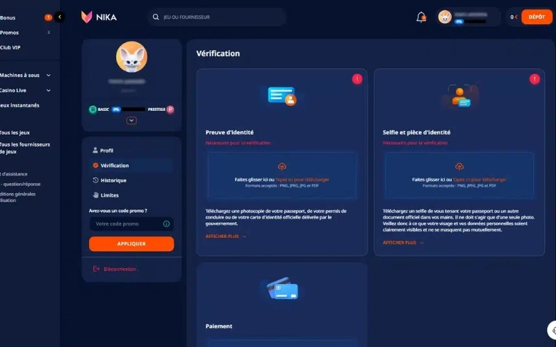 Nika casino bonus code