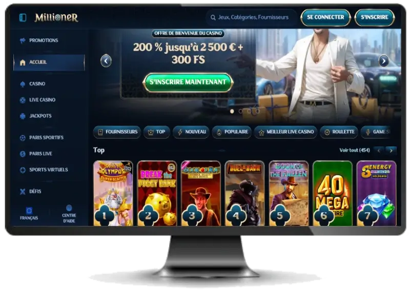 capture decran interface ordinateur millioner