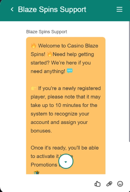 capture decran service client blaze spins