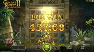 Big win sur Gonzo's quest 2