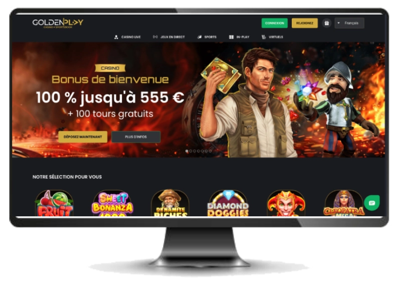 interface ordinateur goldenplay