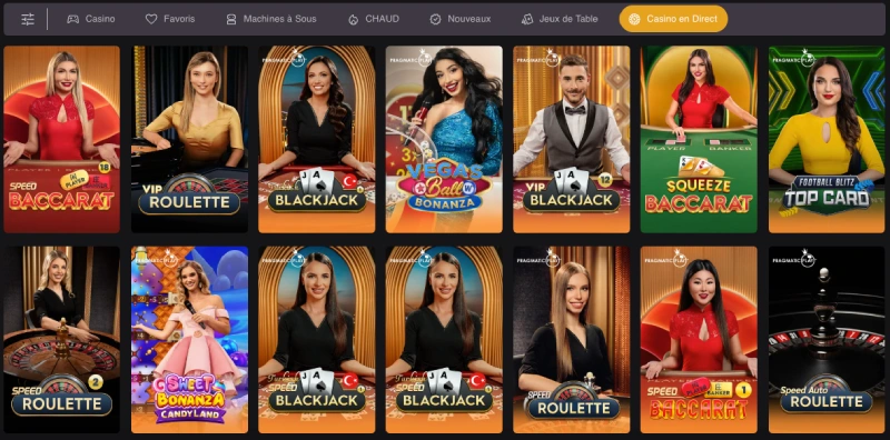 le casino live sur placebet