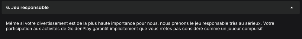 politique jeu responsable goldenplay