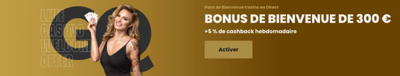 capture decran bonus de bienvenue live casino gqbet