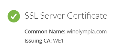 capture decran certificat ssl winolympia