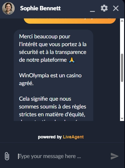 capture decran service client winolympia