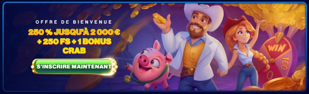 offre de bienvenue spins of glory