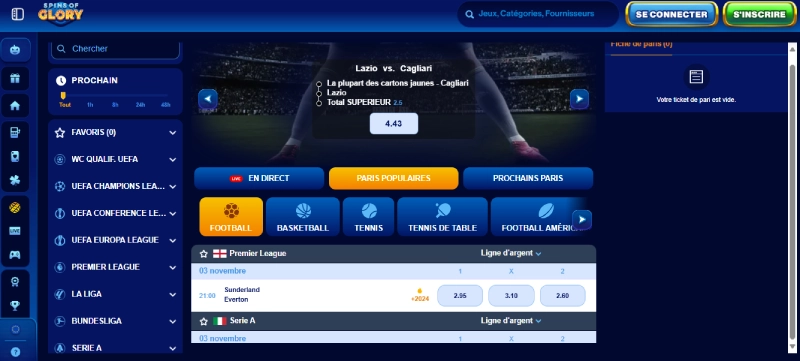 paris sportfifs sur spins of glory