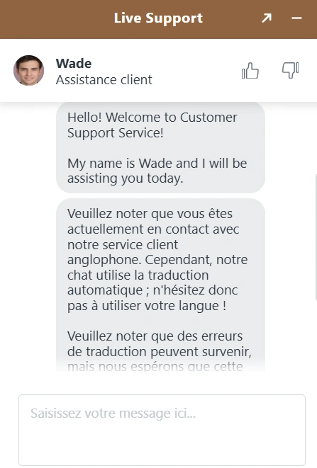 capture decran service client lizaro