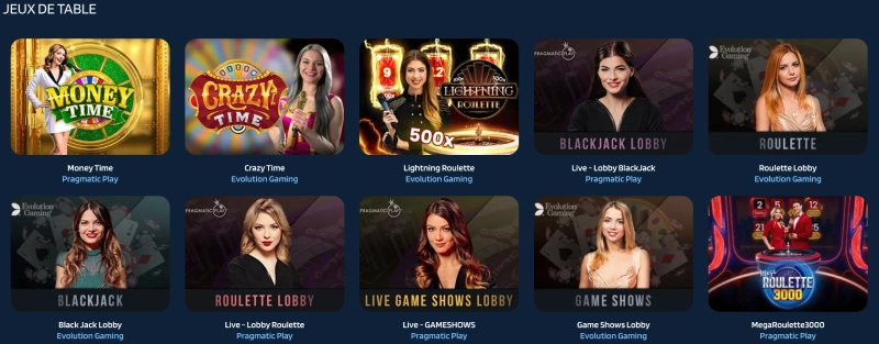 live casino sur jaabet