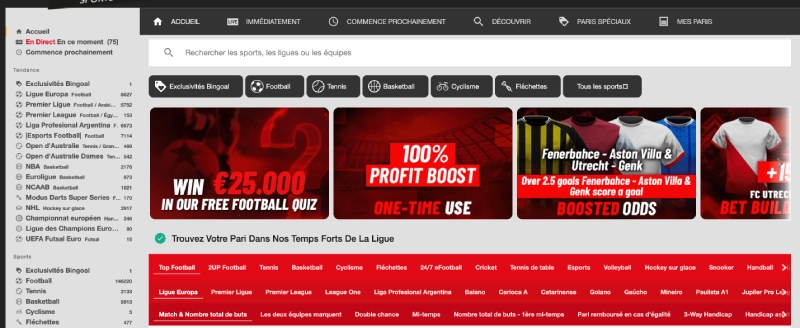 bingoal casino paris sportifs