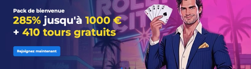 capture decran pack de bienvenue rollyspin