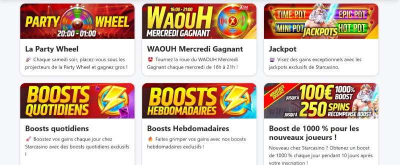 capture decran promotions star casino