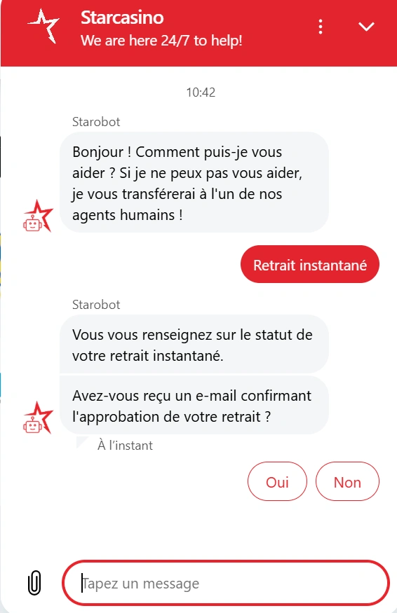 capture decran service client star casino