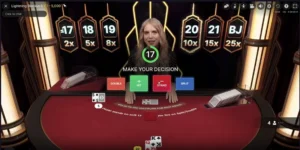 Prise de d&eacute;cision sur Lightning Blackjack