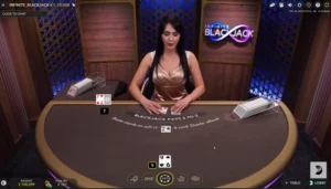 Distribution des cartes par le croupier