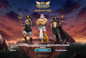 Ecran d'accueil de Rise of Olympus