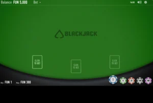 Interface de Blackjack Neo avant le placement des mises
