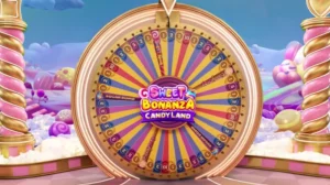 Ecran de d&eacute;marrage de Sweet Bonanza Candyland