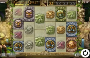 Grille de jeu de Gonzo's Quest Megaways