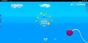 Gains remport&eacute;s sur une partie du mini jeu Balloon