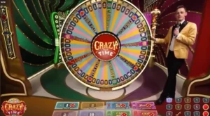 L'interface du jeu Crazy Time
