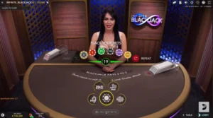Phase de mise sur Infinite Blackjack