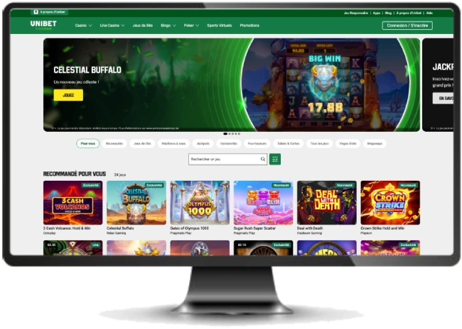 capture decran interface unibet belgique