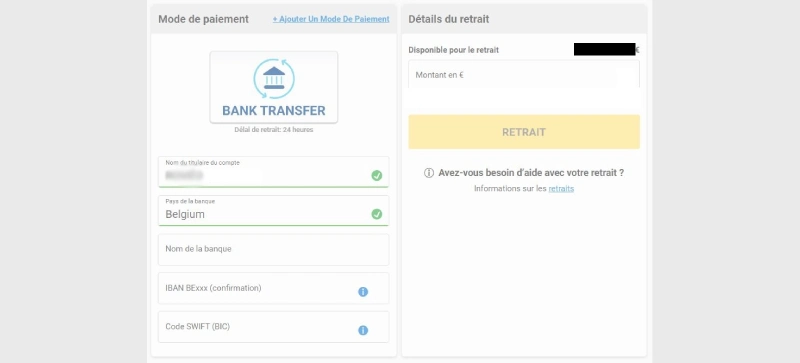 capture decran retrait etape 3 bwin casino belgique