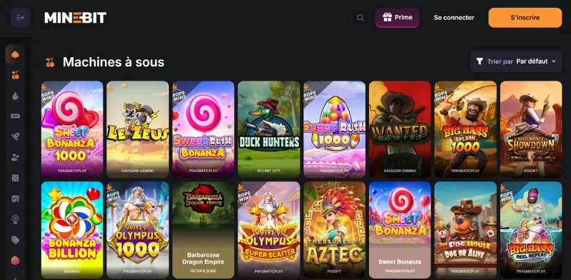 capture decran slots minebit