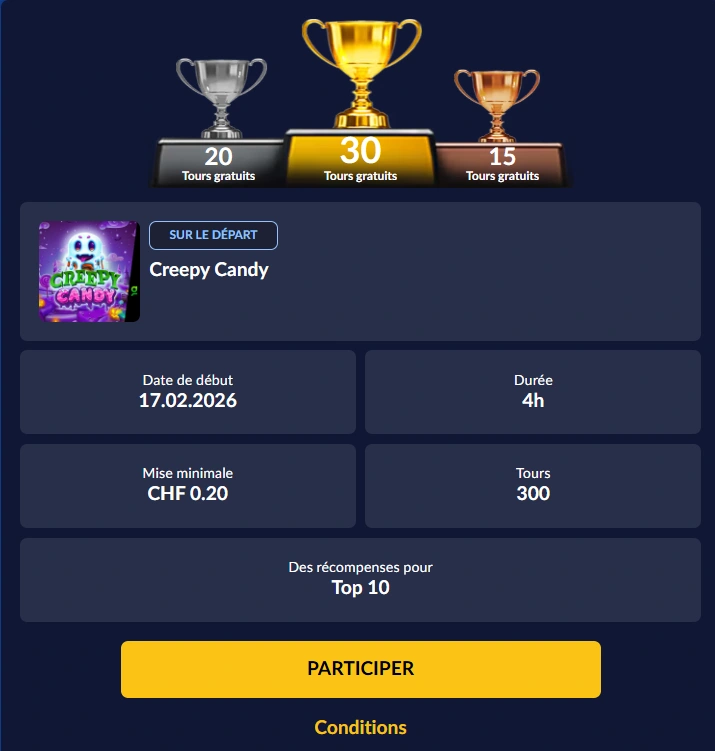 capture decran tournois starvegas casino