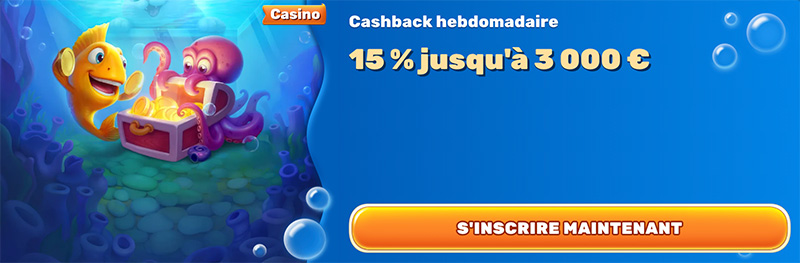 cashback hebdomadaire spinfin