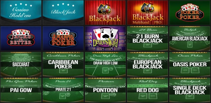 jeux de table sur supergame casino