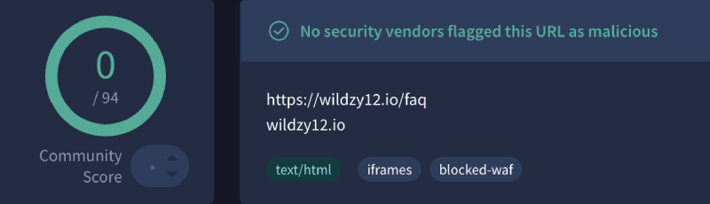 sécurité de wildzy