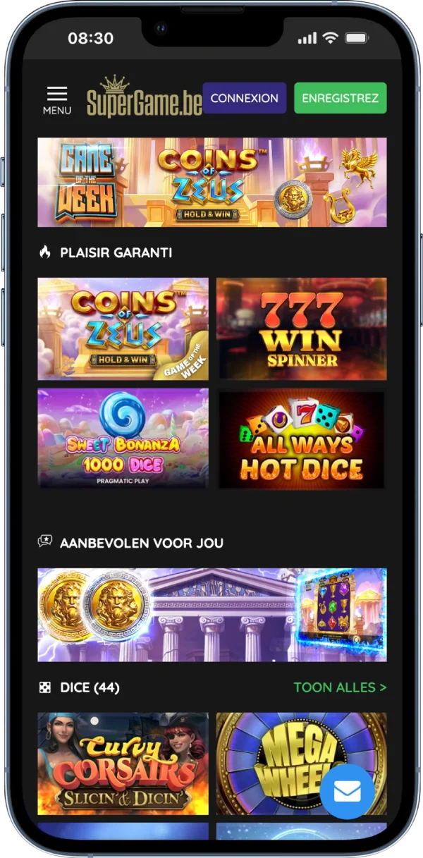 supergame sur mobile