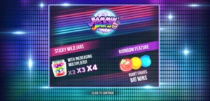 Ecran d'accueil de Jammin' Jars
