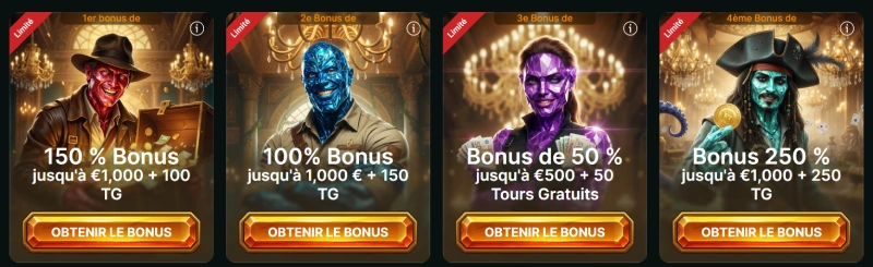 capture decran bonus de bienvenue luckygem