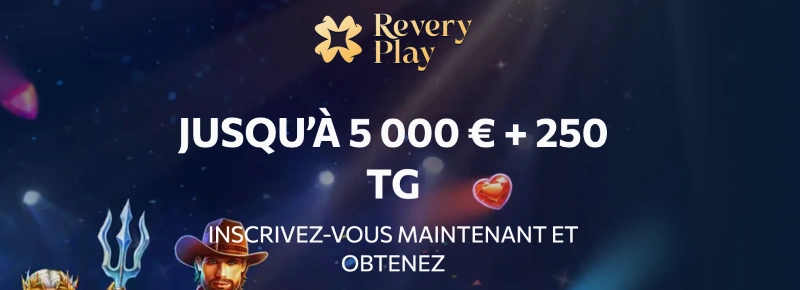 capture decran bonus de bienvenue revery play